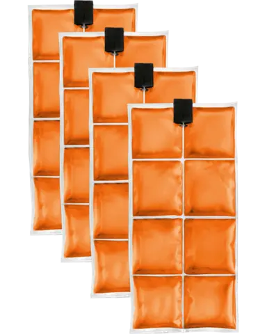Coolpac 6.5˚C / 44˚F - 8 cells Orange (set of 4 units)
